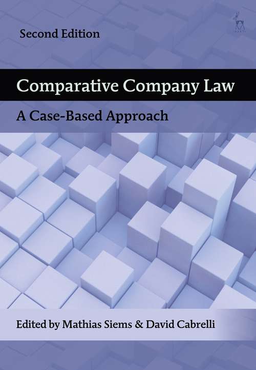 Book cover of Comparative Company Law: A Case-Based Approach (2)