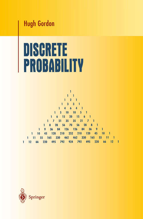 Book cover of Discrete Probability (1997) (Undergraduate Texts in Mathematics)