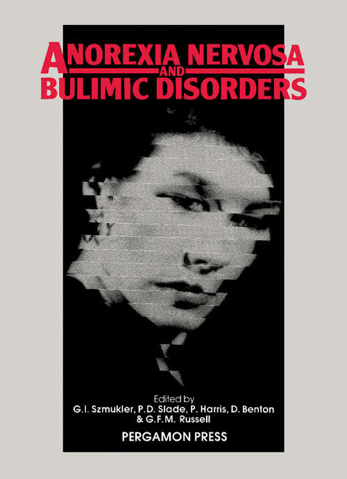 Book cover of Anorexia Nervosa and Bulimic Disorders: Current Perspectives