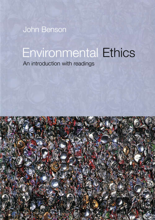 Book cover of Environmental Ethics: An Introduction with Readings