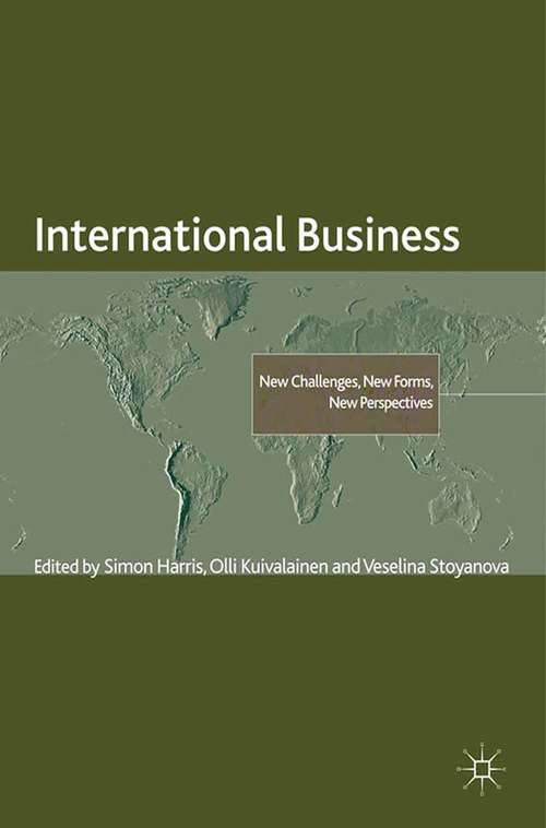 Book cover of International Business: New Challenges, New Forms, New Perspectives (2012) (The Academy of International Business)