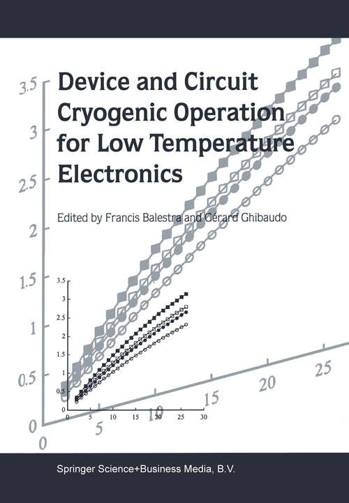 Book cover of Device and Circuit Cryogenic Operation for Low Temperature Electronics (2001)