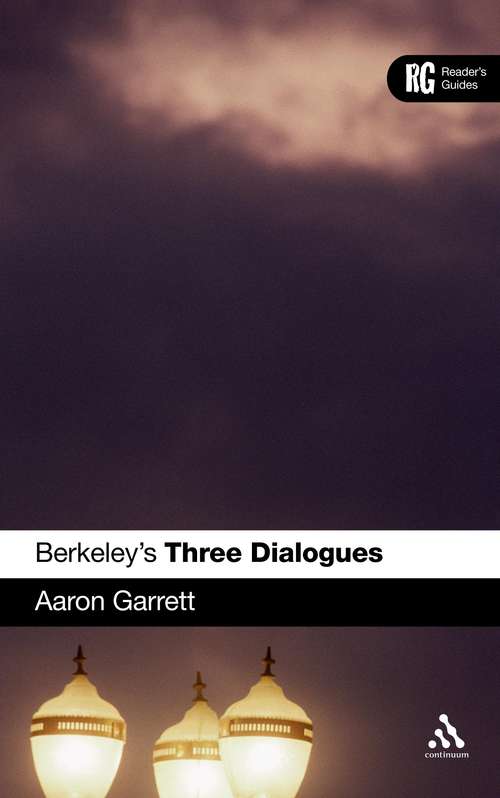 Book cover of Berkeley's 'Three Dialogues': A Reader's Guide (Reader's Guides)