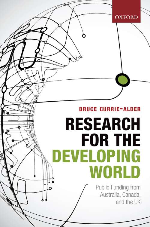 Book cover of Research for the Developing World: Public Funding from Australia, Canada, and the UK