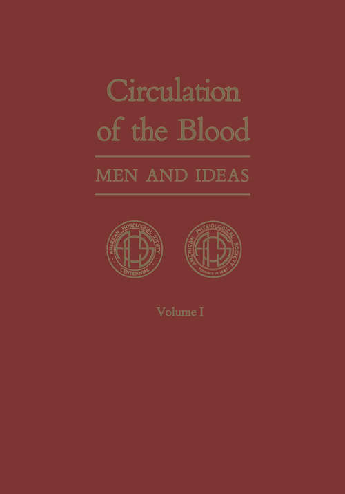 Book cover of Circulation of the Blood: Men and Ideas (1982)