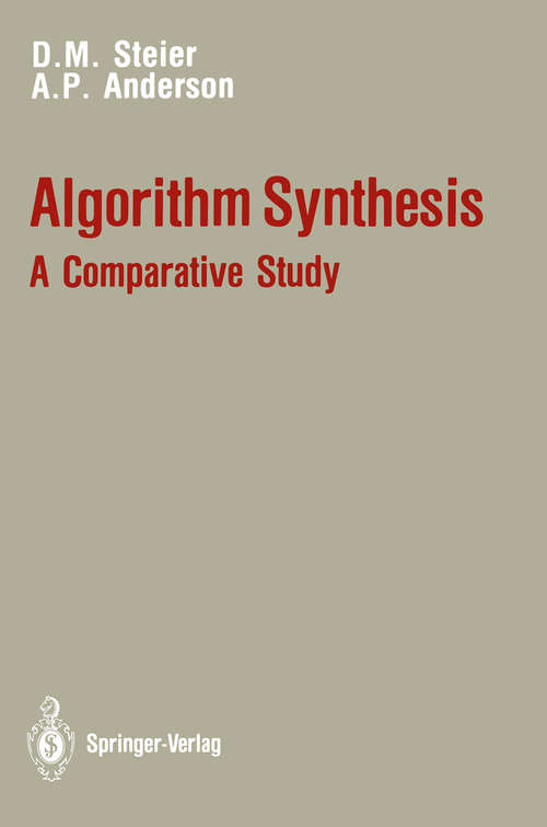 Book cover of Algorithm Synthesis: A Comparative Study (1989)