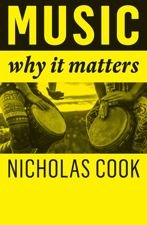 Book cover of Music: Why It Matters