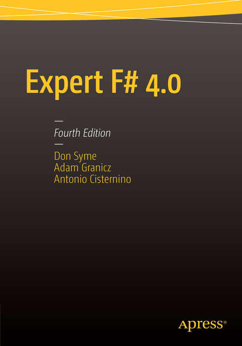 Book cover of Expert F# 4.0 (4th ed.)