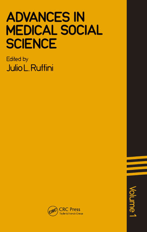 Book cover of Advances In Medical Social Sciences (2)