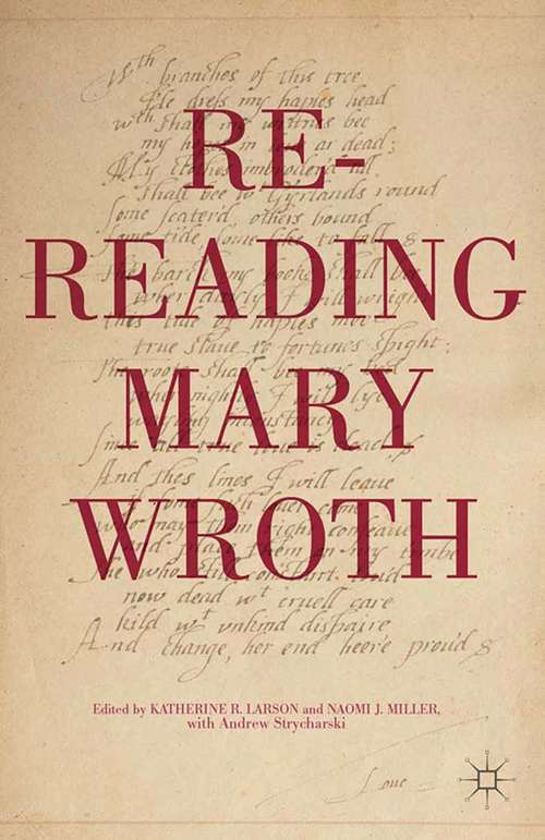 Book cover of Re-Reading Mary Wroth (2015)