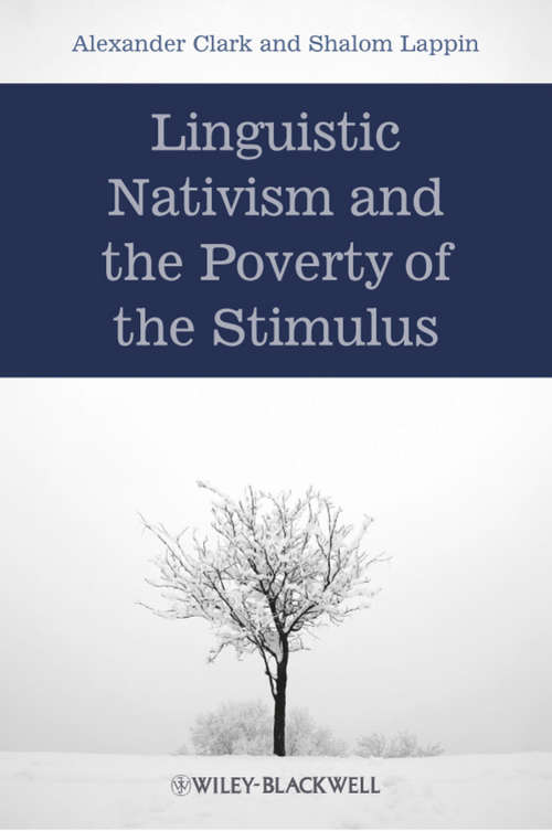 Book cover of Linguistic Nativism and the Poverty of the Stimulus