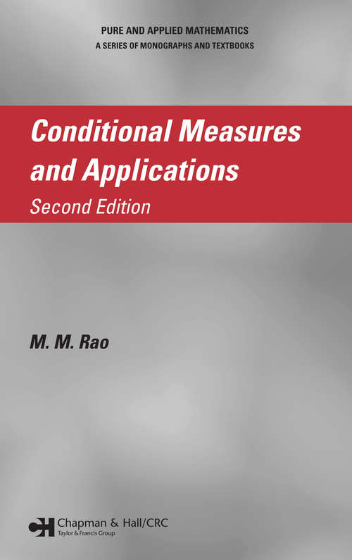 Book cover of Conditional Measures and Applications