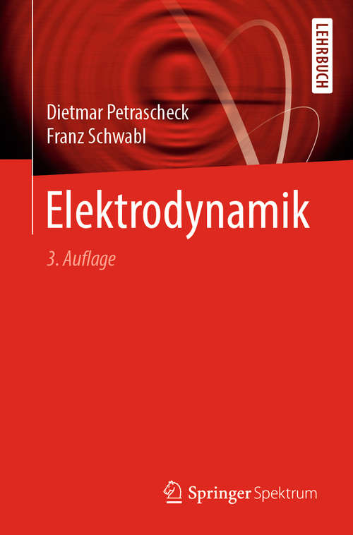 Book cover of Elektrodynamik (3. Aufl. 2019)