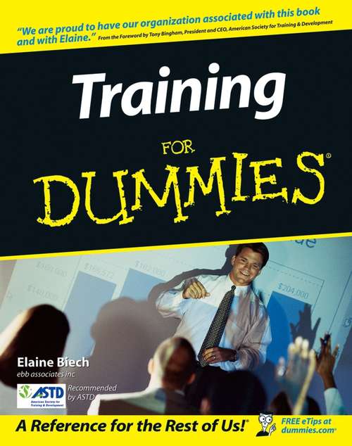 Book cover of Training For Dummies