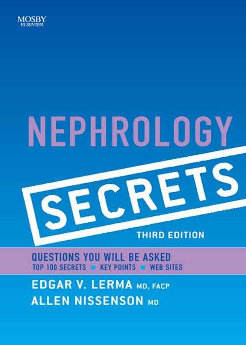 Book cover of Nephrology Secrets E-Book: Nephrology Secrets (Secrets)
