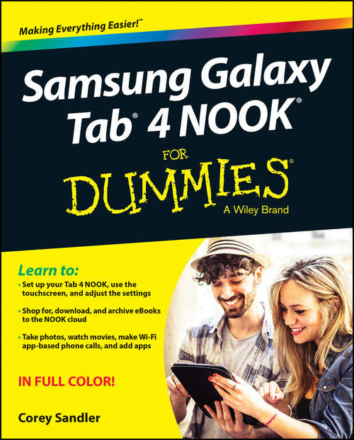 Book cover of Samsung Galaxy Tab 4 NOOK For Dummies (2)