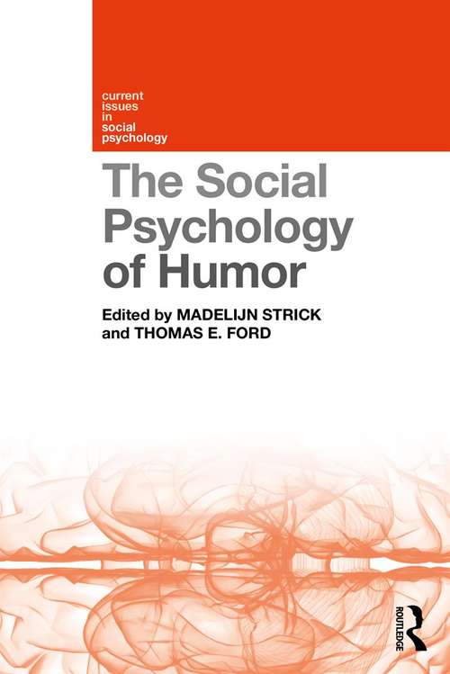 Book cover of The Social Psychology of Humor