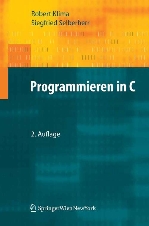 Book cover of Programmieren in C (2. Aufl. 2007)