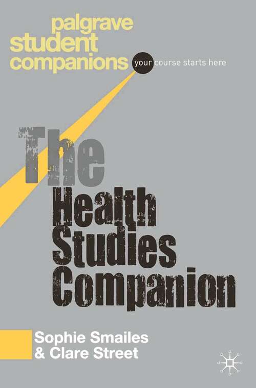 Book cover of The Health Studies Companion (2011) (Macmillan Student Companions Series)