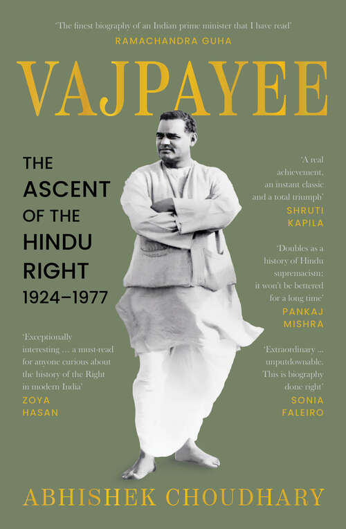 Book cover of VAJPAYEE: The Ascent of the Hindu Right, 1924–1977