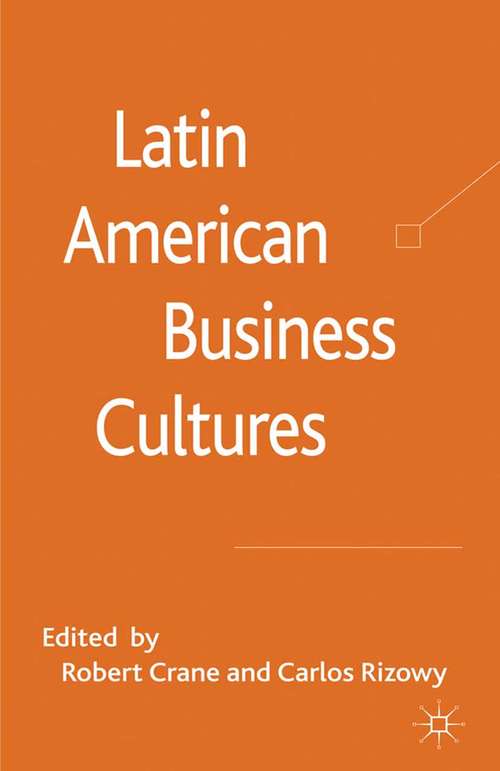 Book cover of Latin American Business Cultures (2011)