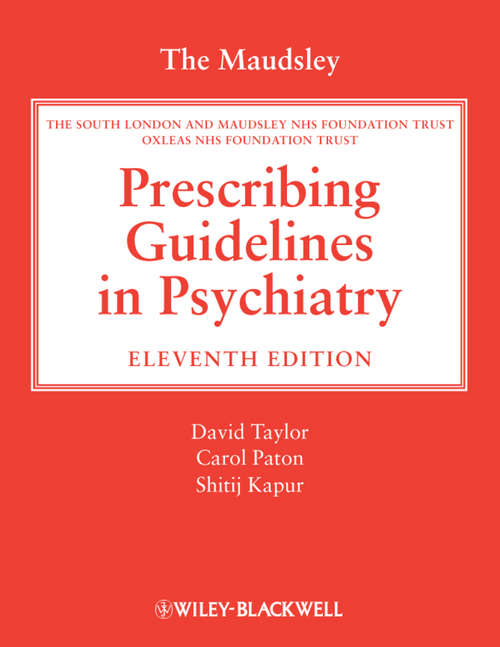 Book cover of The Maudsley Prescribing Guidelines in Psychiatry (11)