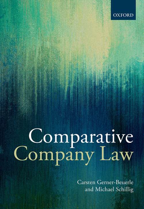 Book cover of Comparative Company Law