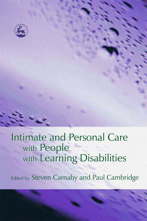 Book cover of Intimate and Personal Care with People with Learning Disabilities (PDF)