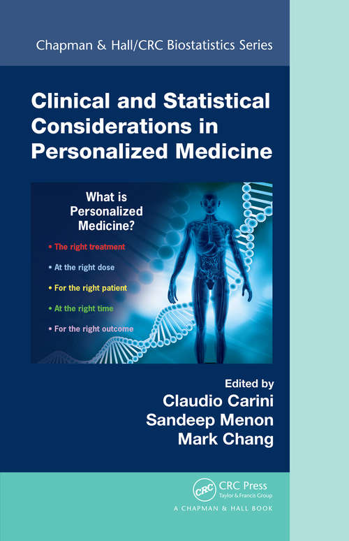 Book cover of Clinical and Statistical Considerations in Personalized Medicine