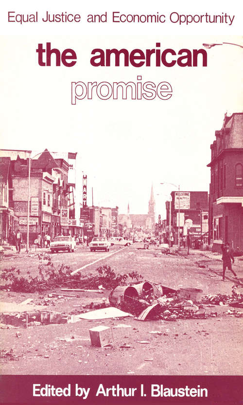 Book cover of American Promise: Equal Justice and Economic Opportunity