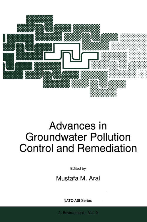 Book cover of Advances in Groundwater Pollution Control and Remediation (1996) (NATO Science Partnership Subseries: 2 #9)