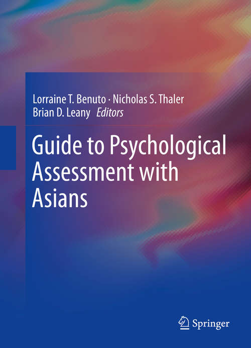 Book cover of Guide to Psychological Assessment with Asians (2014)