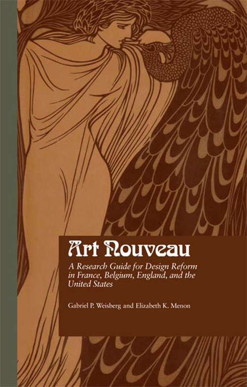 Book cover of Art Nouveau: A Research Guide for Design Reform in France, Belgium, England, and the United States