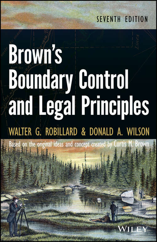 Book cover of Brown's Boundary Control and Legal Principles (7)