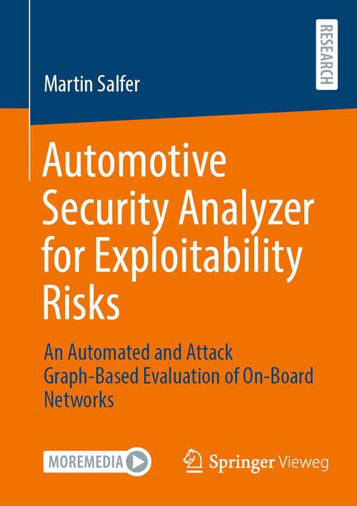 Book cover of Automotive Security Analyzer for Exploitability Risks