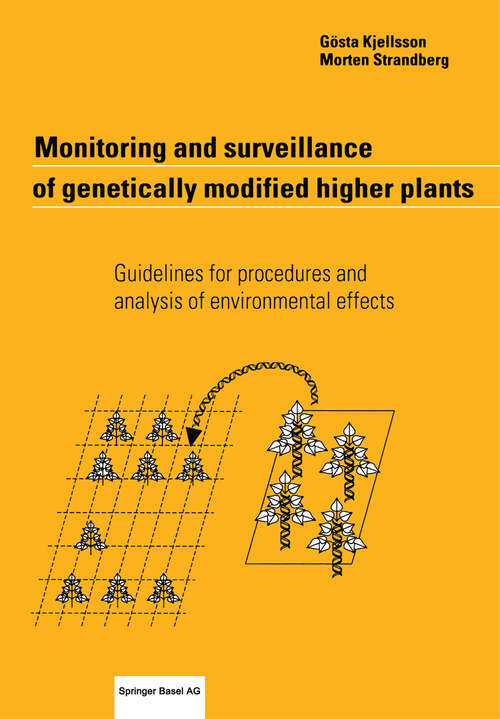 Book cover of Monitoring and surveillance of genetically modified higher plants: Guidelines for procedures and analysis of environmental effects (2001)