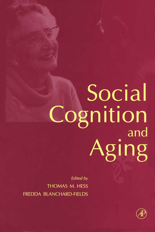 Book cover of Social Cognition and Aging