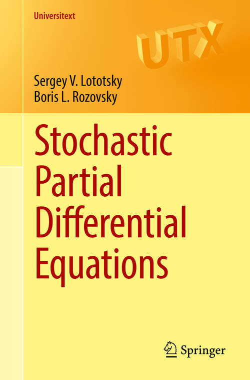 Book cover of Stochastic Partial Differential Equations (Universitext)