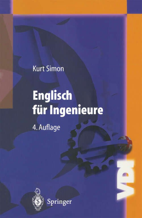 Book cover of Englisch für Ingenieure (4. Aufl. 2000) (VDI-Buch)