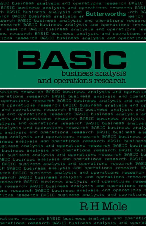 Book cover of Basic Business Analysis and Operations Research