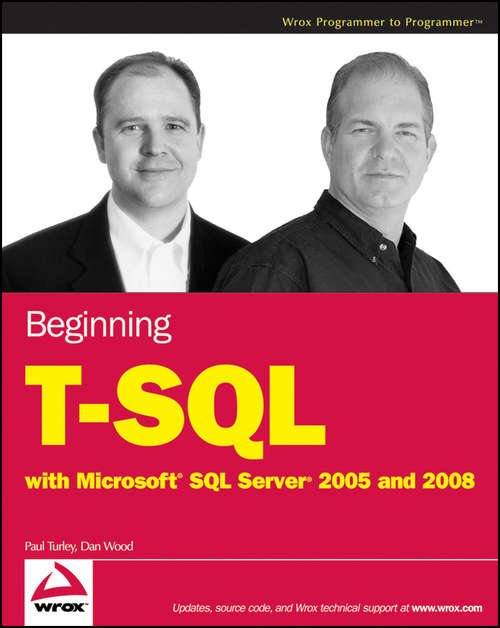 Book cover of Beginning T-SQL with Microsoft SQL Server 2005 and 2008