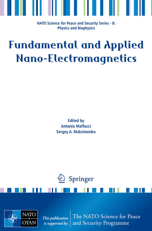 Book cover of Fundamental and Applied Nano-Electromagnetics: Thz Circuits, Materials, Devices (1st ed. 2016) (NATO Science for Peace and Security Series B: Physics and Biophysics)