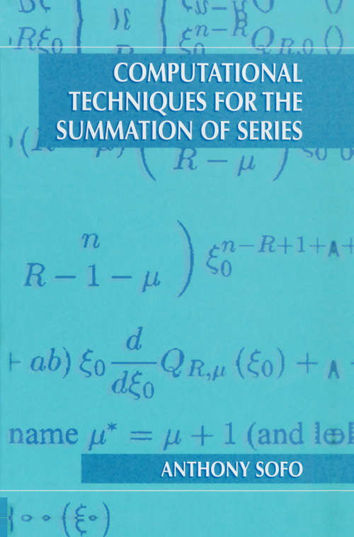 Book cover of Computational Techniques for the Summation of Series (2003)