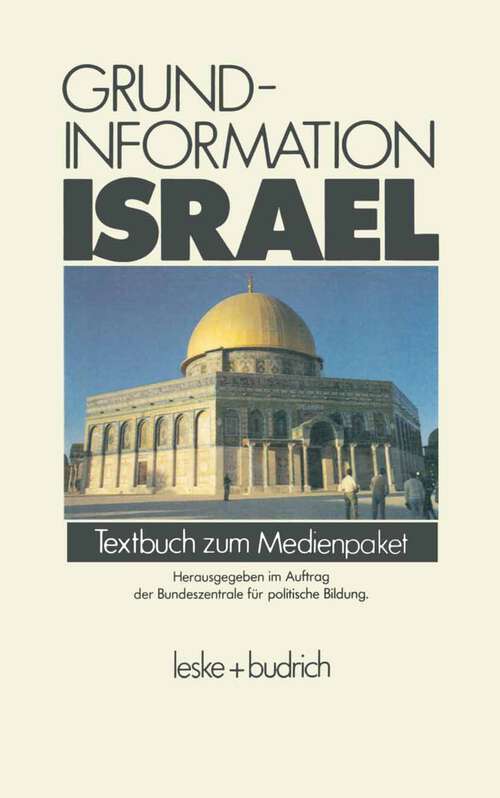 Book cover of Grundinformation Israel: Textbuch zum Medienpaket (1984)