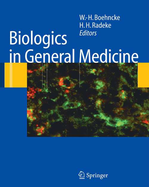 Book cover of Biologics in General Medicine (2007)