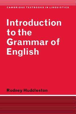 Book cover of Introduction To The Grammar Of English (PDF)