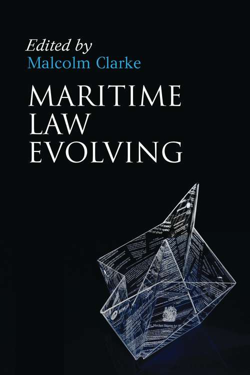 Book cover of Maritime Law Evolving