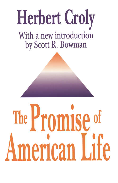Book cover of The Promise of American Life: Large Print