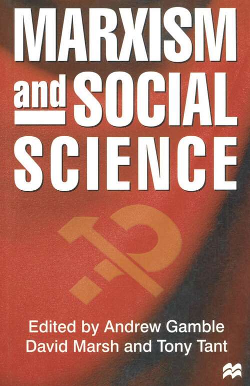 Book cover of Marxism and Social Science (1st ed. 1999)