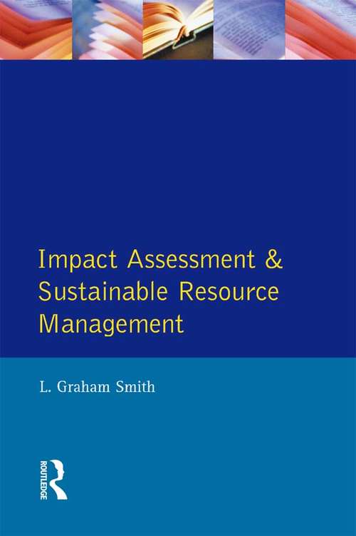 Book cover of Impact Assessment and Sustainable Resource Management